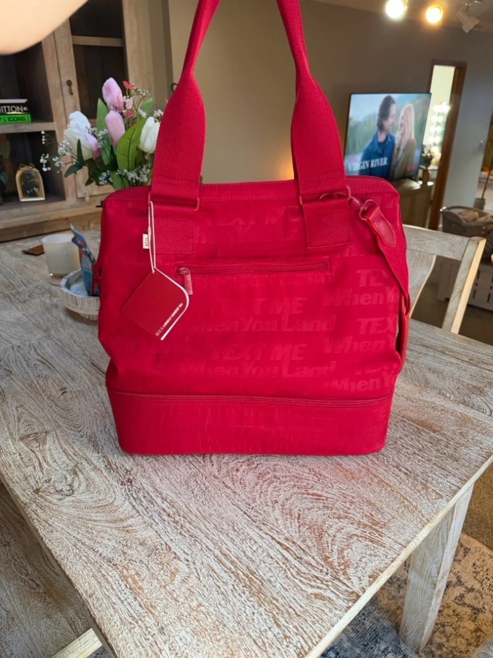 BEIS X Lonely Ghost The Text Me Mini Weekender NWT - Picture 2 of 14